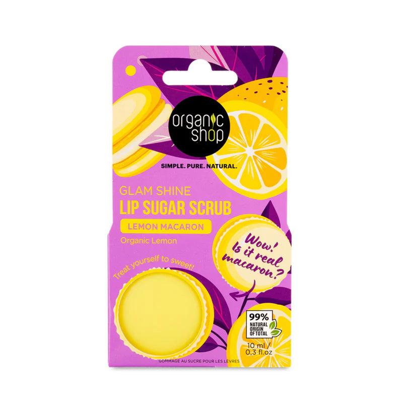 Scrub labbra delicato al gusto limone