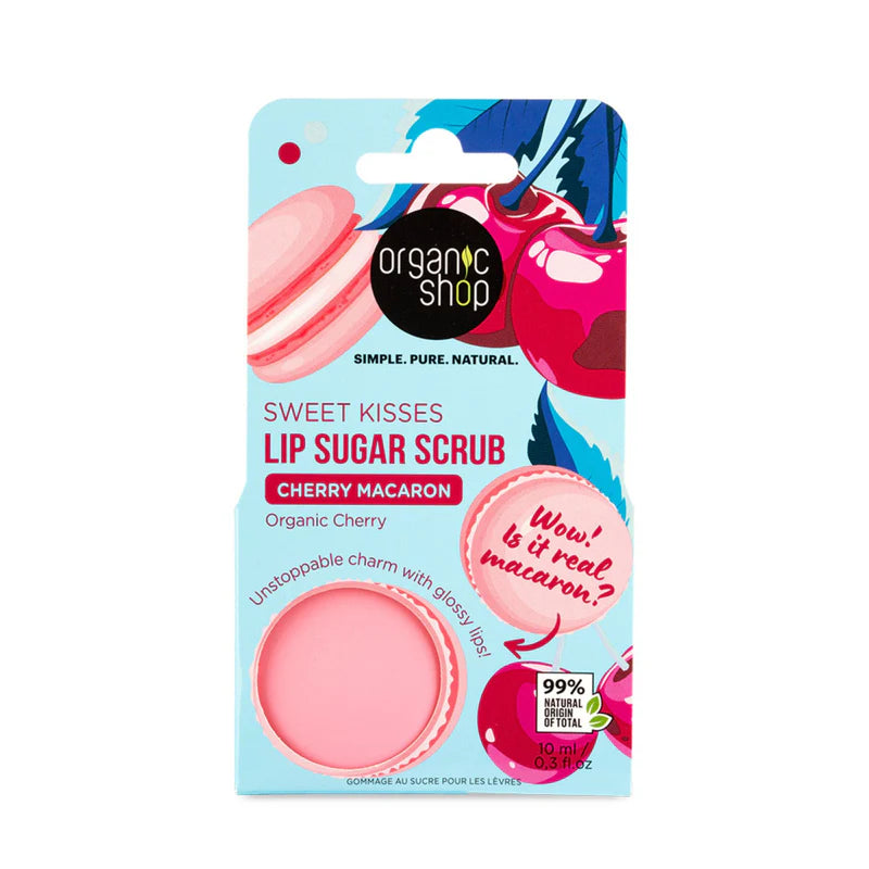 Scrub labbra delicato al gusto ciliegia