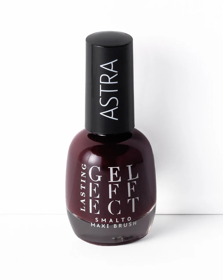 Smalto bordeaux effetto gel