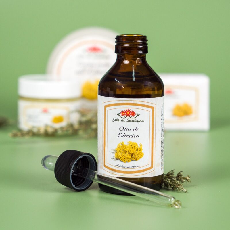 Olio di Elicriso per dermatite Lenitivo e Antirossore- ERBE DI SARDEGNA