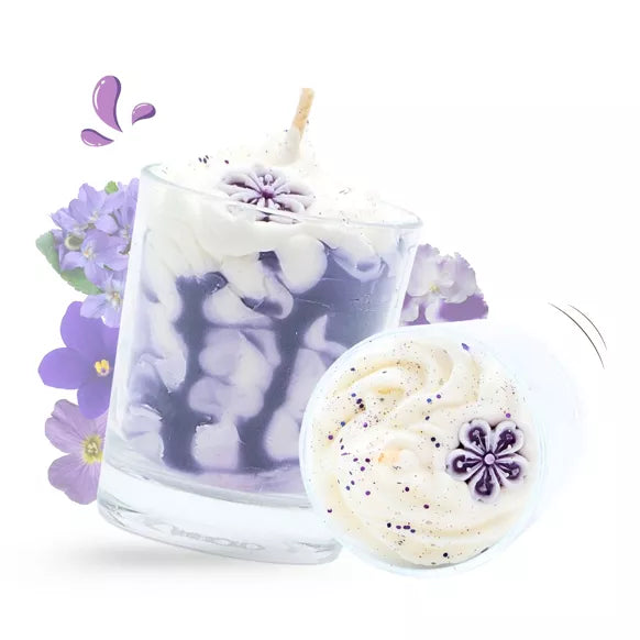 Mini candela gourmet alla violetta