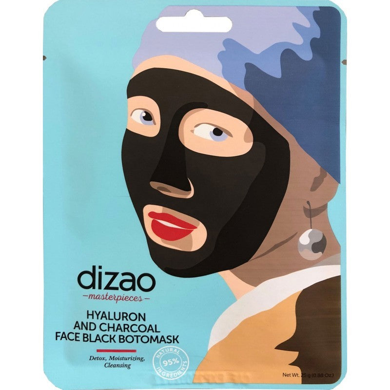 DIZAO Maschera Viso Boto Nera Acido Ialuronico Carbone