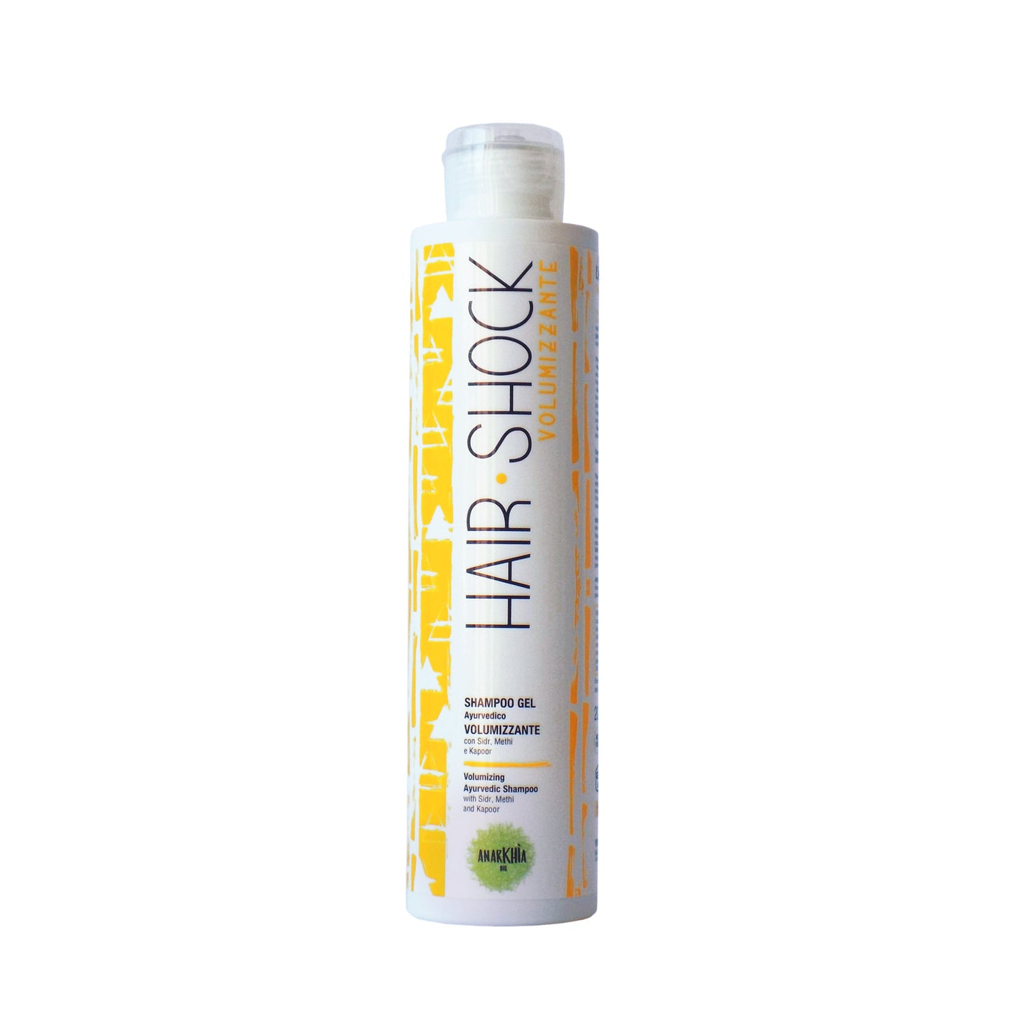 HAIR SHOCK ARIA Shampoo GEL ayurvedico VOLUMIZZANTE con Sidr, Methi e Kapoor