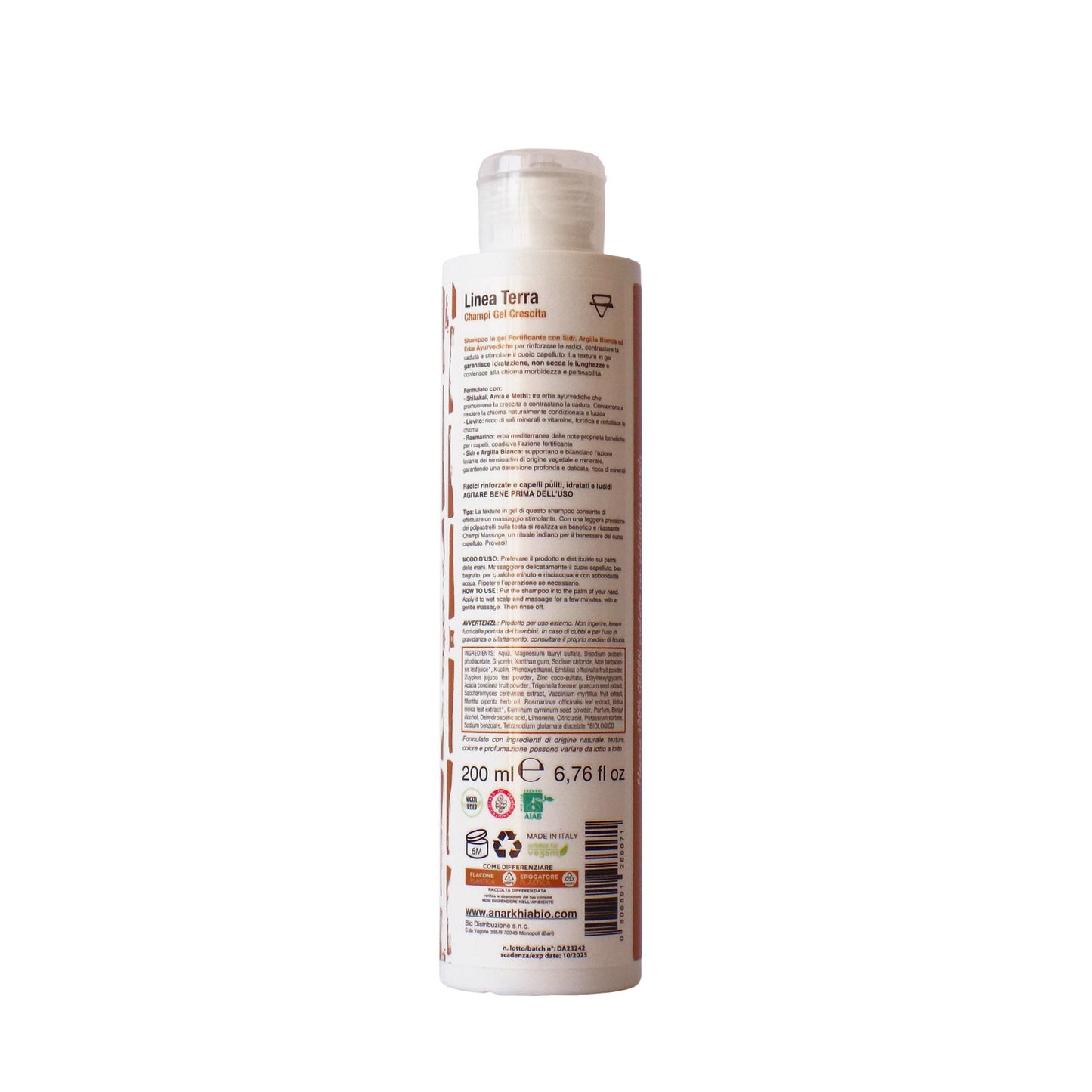 AIR SHOCK TERRA Shampoo GEL stimolante e fortificante (LINEA CRESCITA)
