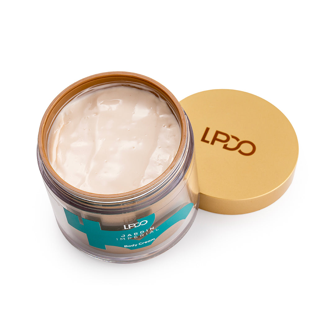 Crema corpo Jardin Impérial ispirata a erba Pura di Xerjoff