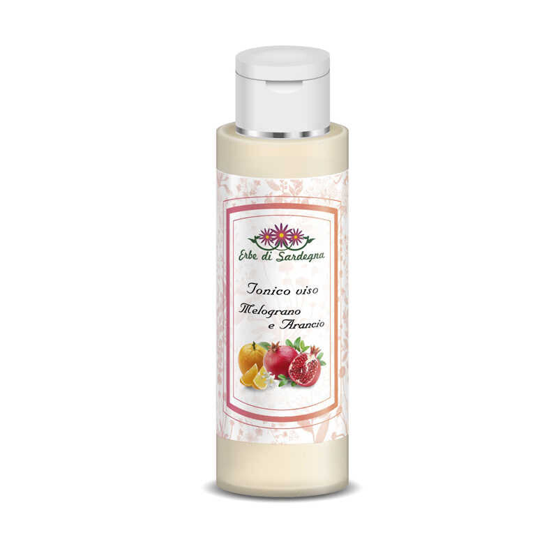 Tonico senza alcool al melograno e arancio