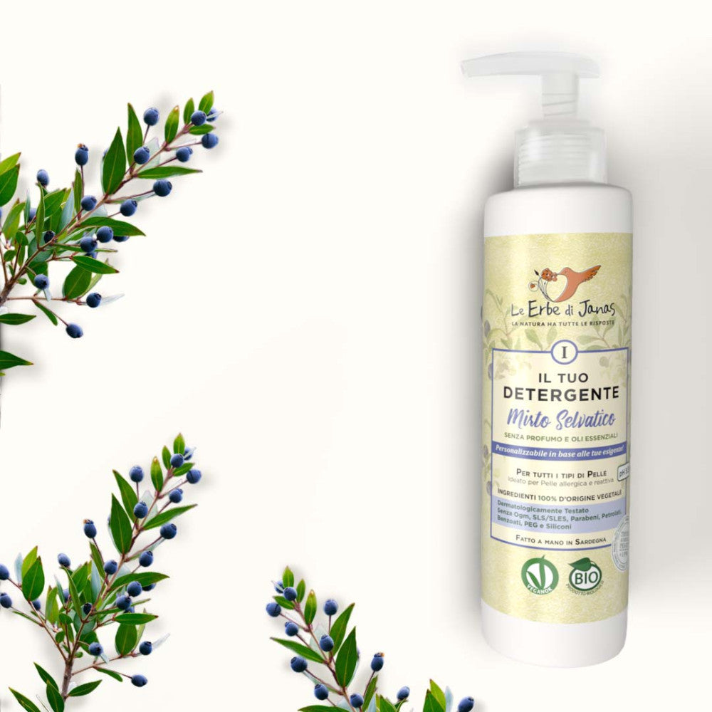 Detergente viso/corpo/mani Al Mirto Selvatico Della Sardegna BIO