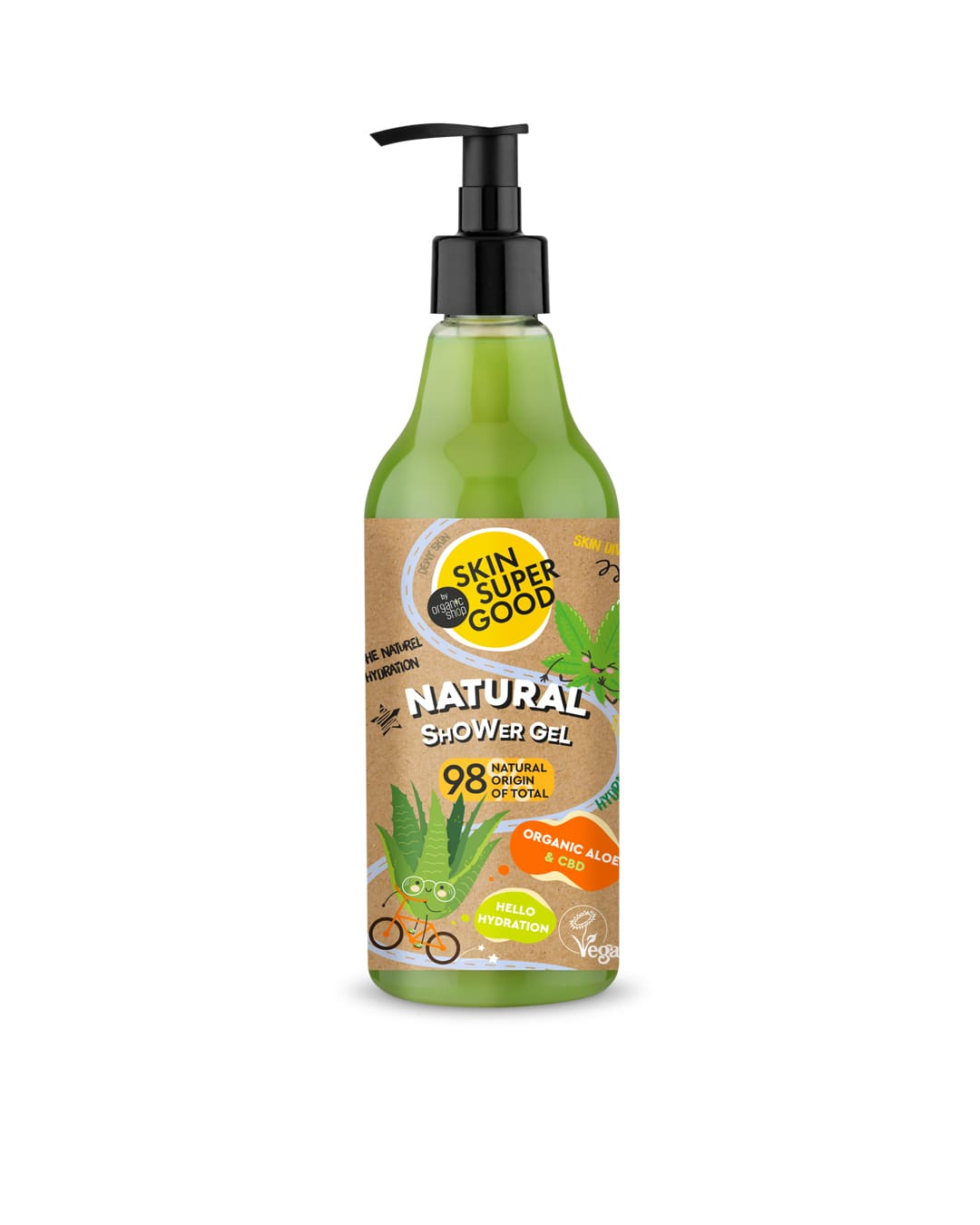 SHOWER GEL CON ALOE E CBD