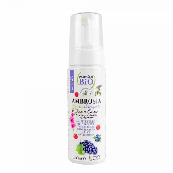 Ambrosia mousse detergente viso-corpo