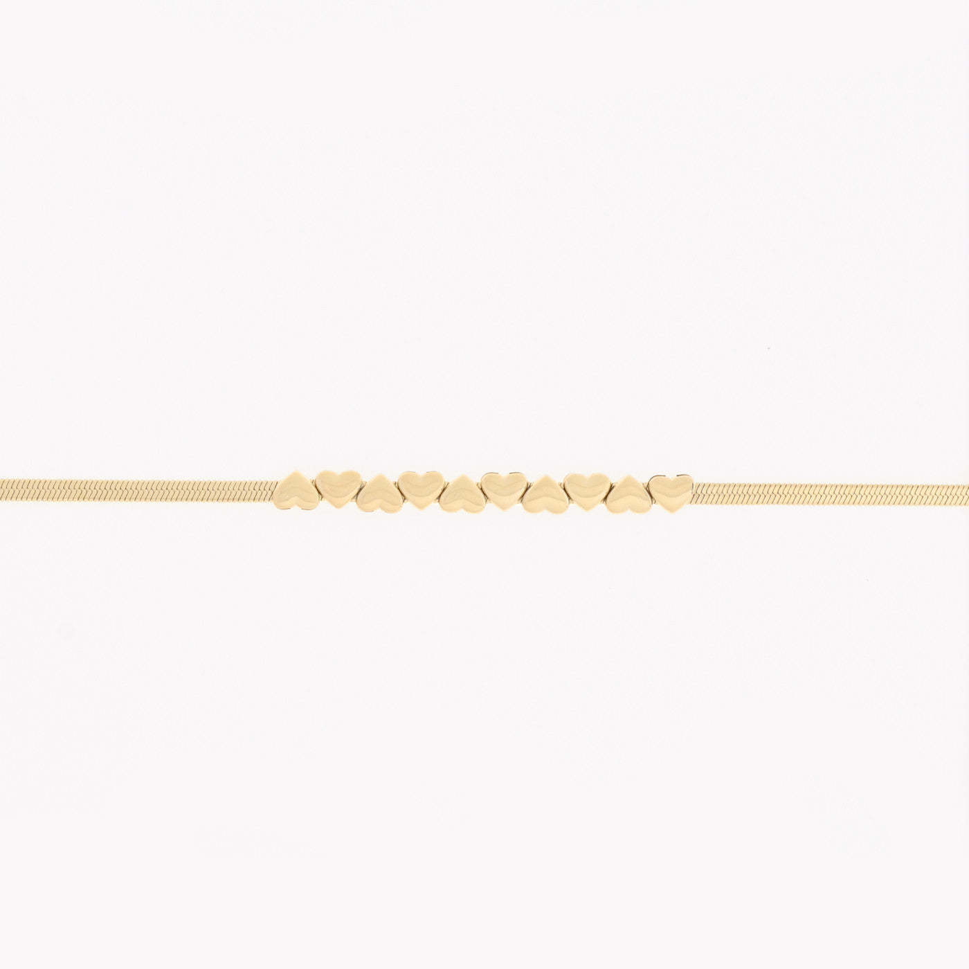 Bracciale in acciaio con cuori