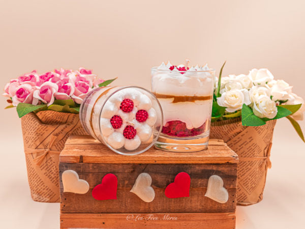 Candela gourmet coppa panna e fragole