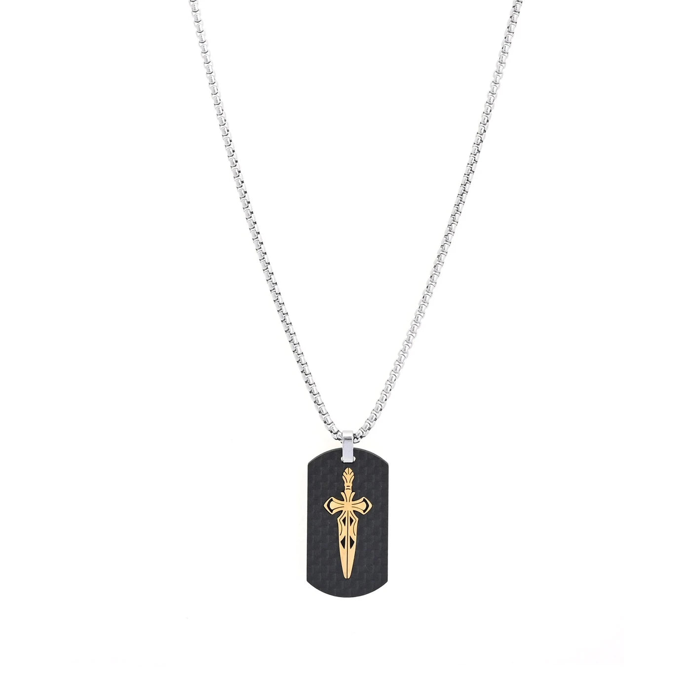 Collana uomo con ciondolo spada