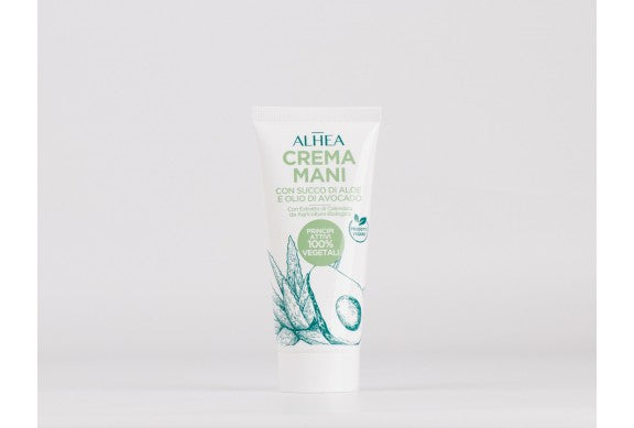 Crema mani con aloe vera e avocado