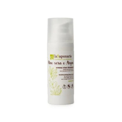 Crema viso idratante per pelli impure aloe vera e argan