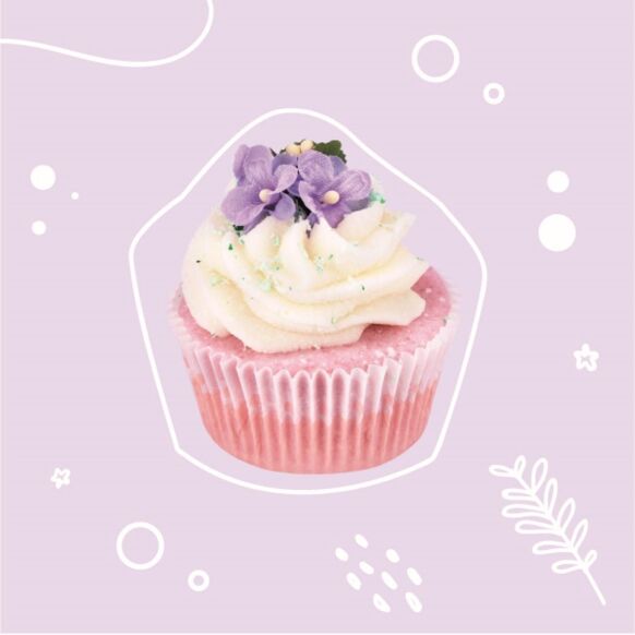 Cupcake bagnoschiuma (viola)