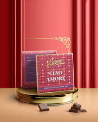Tavoletta Cioccolato Latte 40% con biglietto CIAO AMORE
