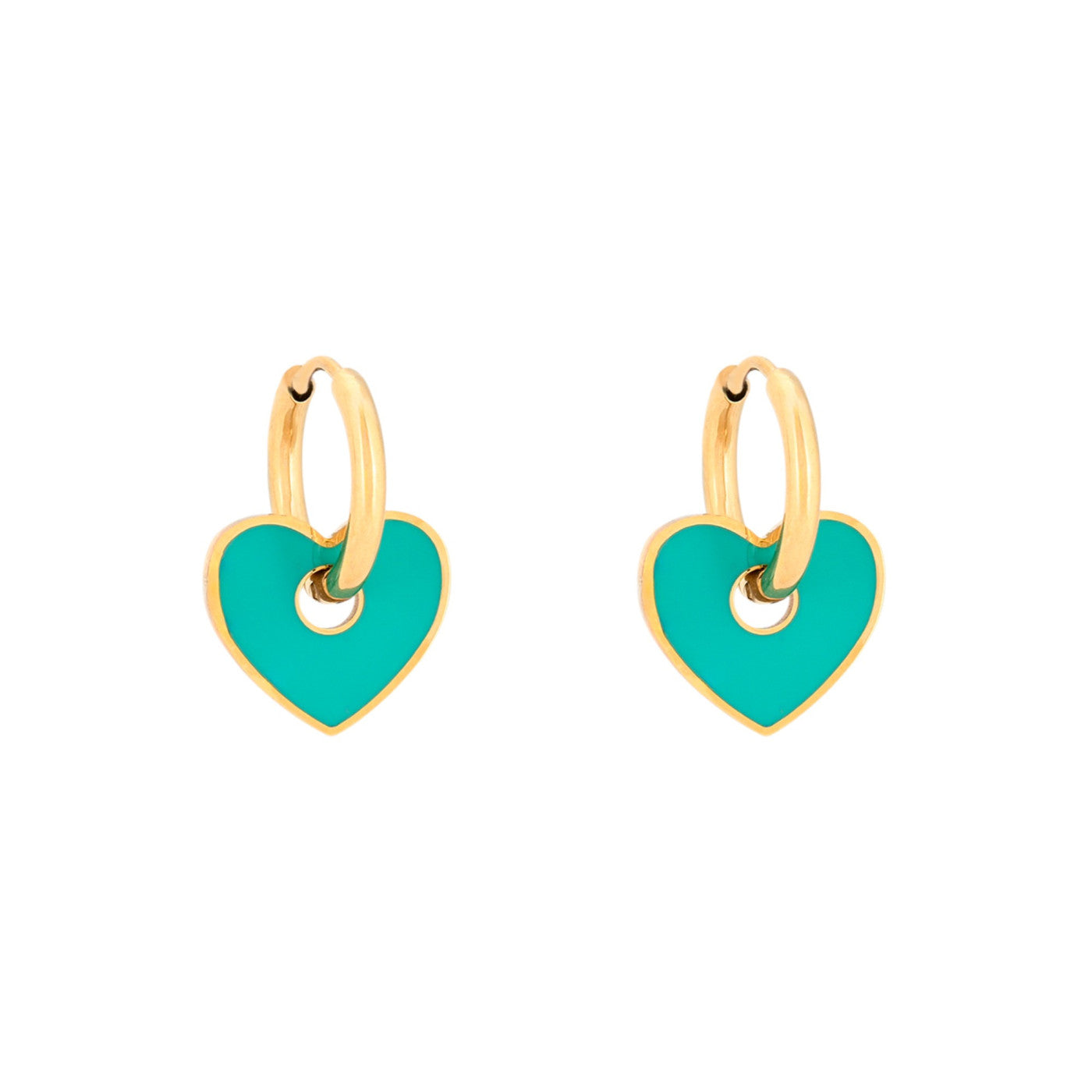 Orecchini cuore turchese