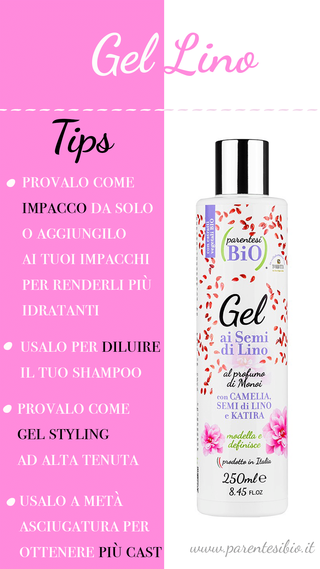 Gel ai semi di lino modella e definisce