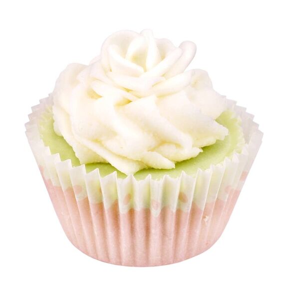 Mini cupcake bagnodoccia (rosa bianca)