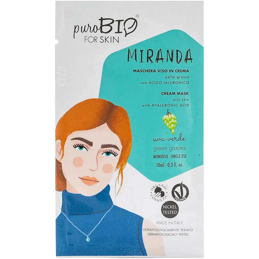 Maschera viso in crema MIRANDA per pelli grasse