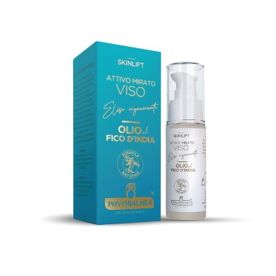 Attivo mirato viso, elisir rigenerante, olio al fico d'india