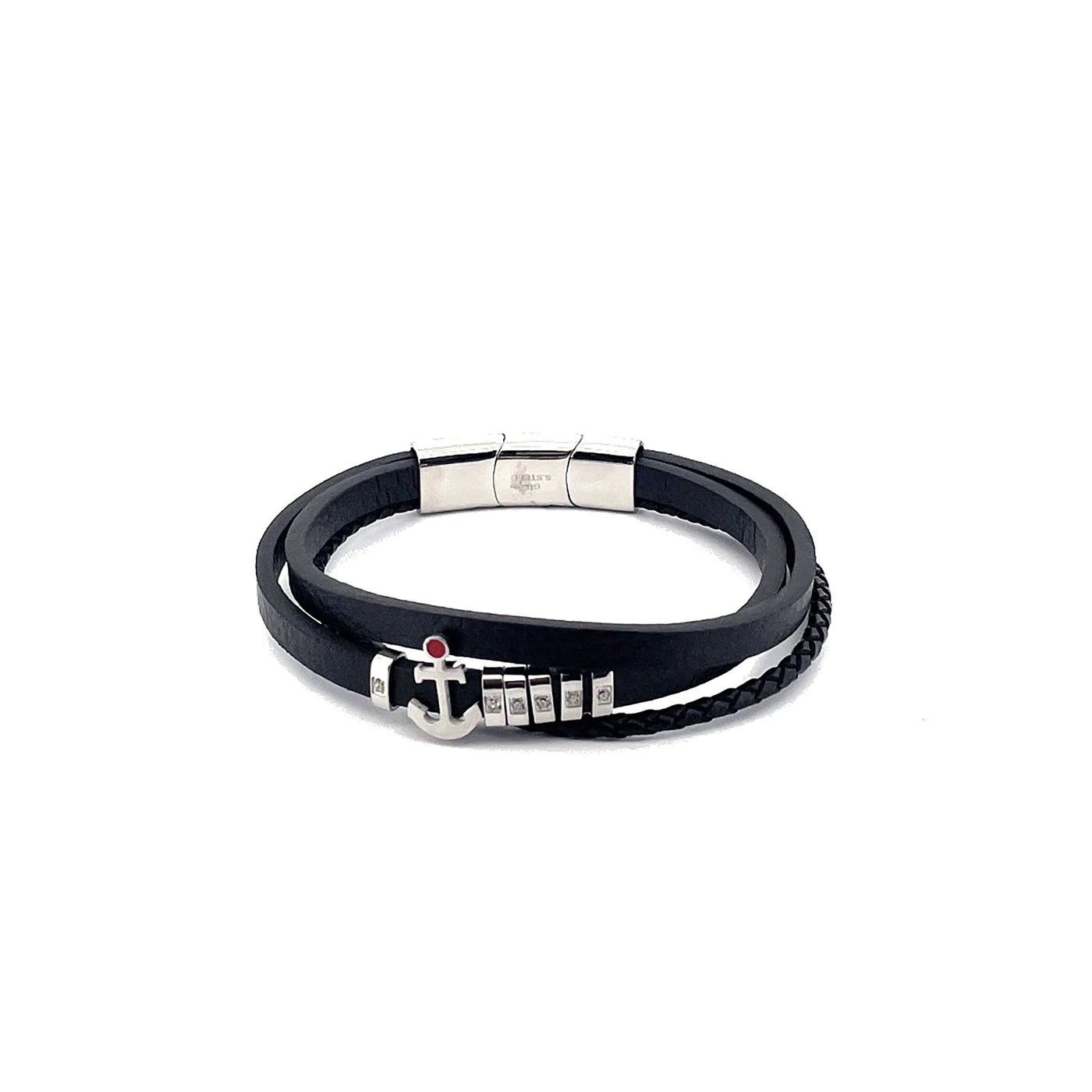 Bracciale uomo con ancora