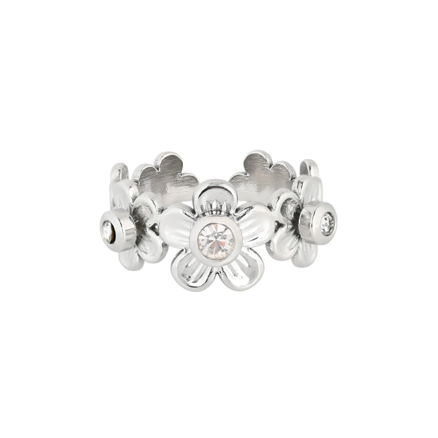 Anello flores argento
