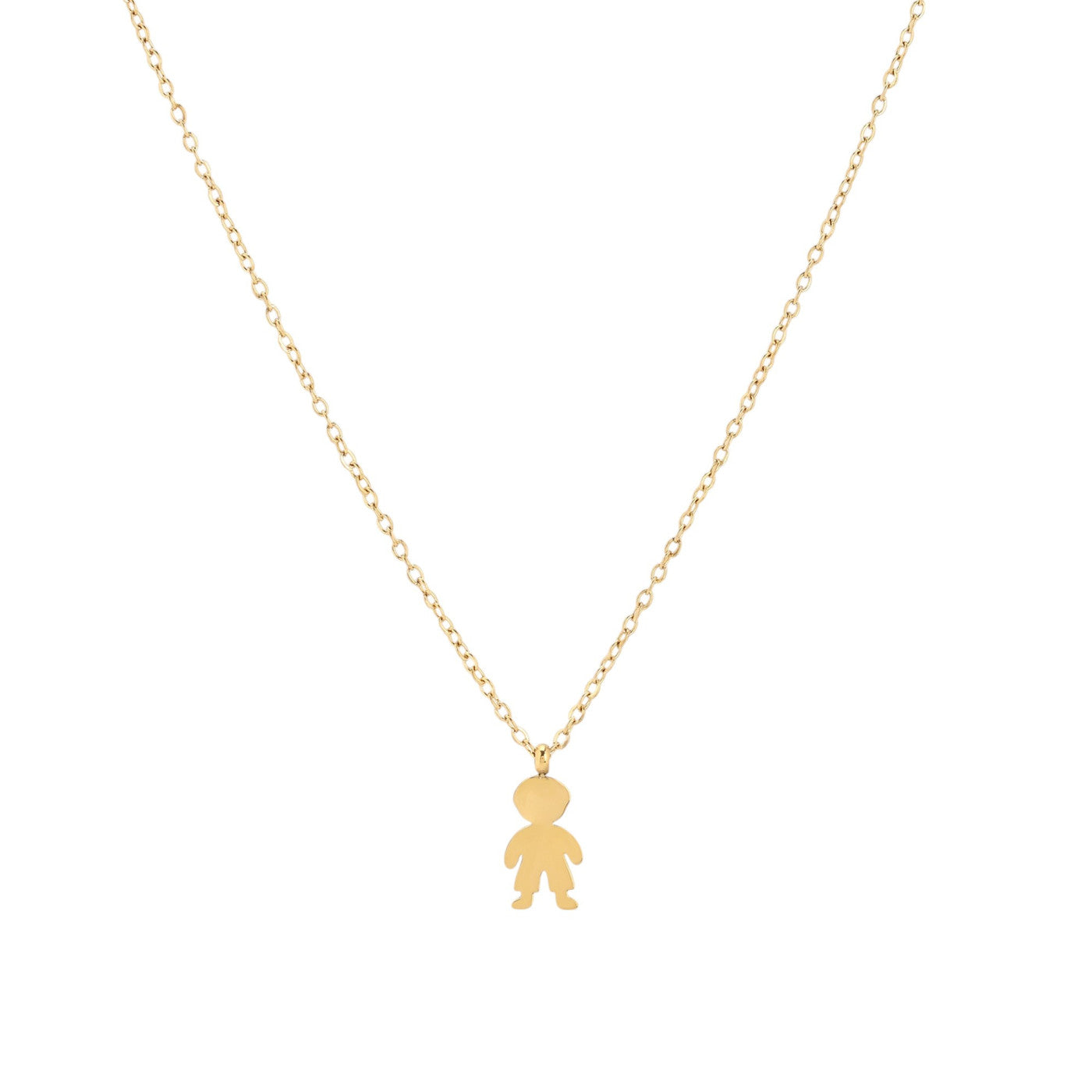 Collana oro/argento bambino
