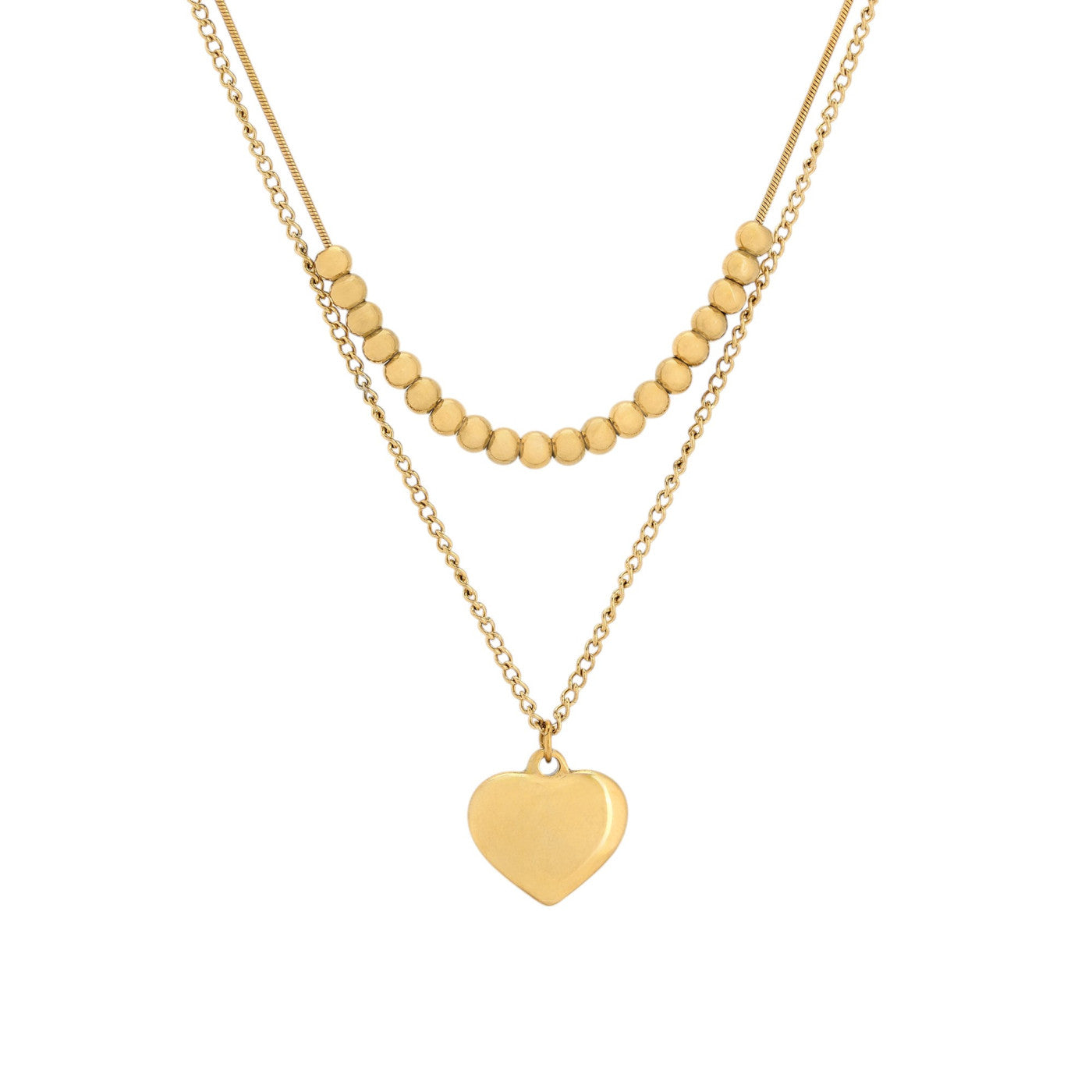 Collana doppia con cuore