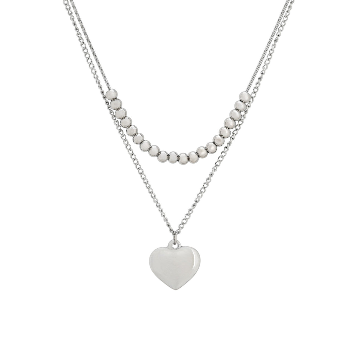 Collana doppia con cuore