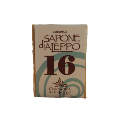 Sapone di Aleppo Cubo 16% olio d’alloro 200gr.