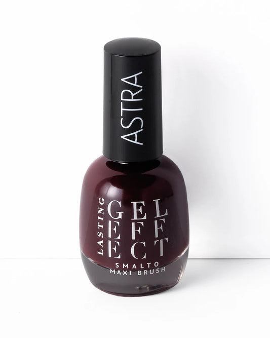 Smalto bordeaux effetto gel