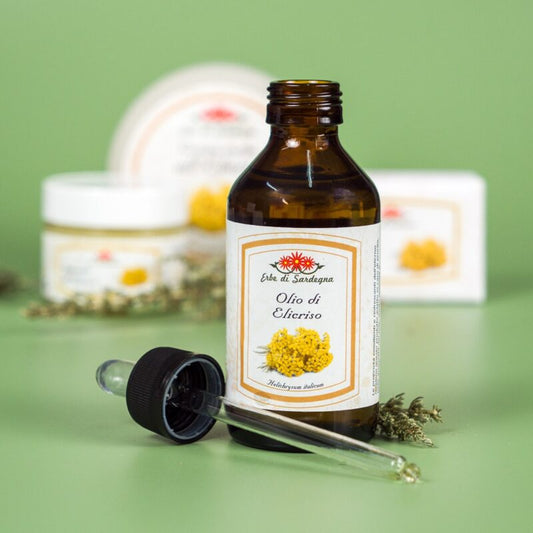 Olio di Elicriso per dermatite Lenitivo e Antirossore- ERBE DI SARDEGNA