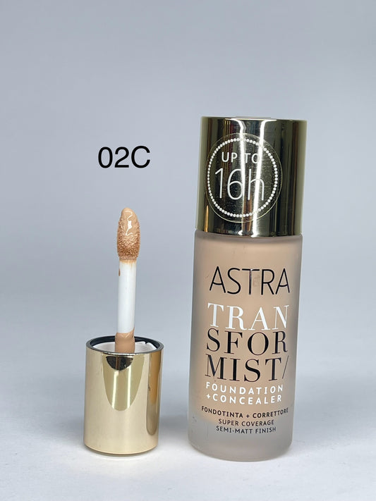 Astra Transformist fondotinta + correttore 02C