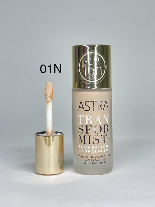 Astra Transformist fondotinta + correttore N01