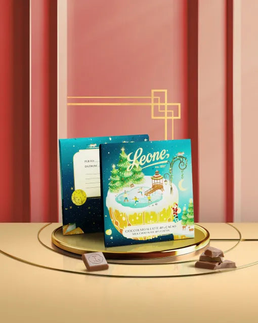 Biglietto di Auguri con Tavoletta Cioccolato al Latte