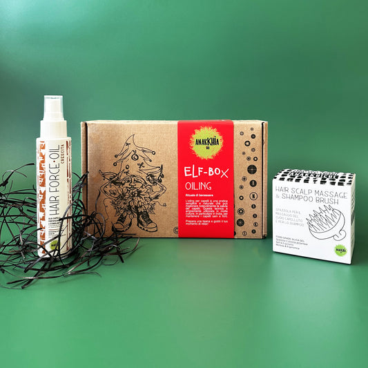 Oiling box (olio fortificante - spazzola per massaggio del cuoio capelluto)