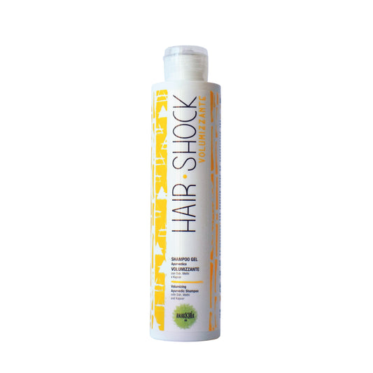 HAIR SHOCK ARIA Shampoo GEL ayurvedico VOLUMIZZANTE con Sidr, Methi e Kapoor