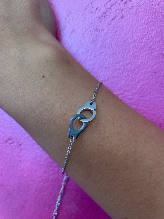 Silver Handcuff.