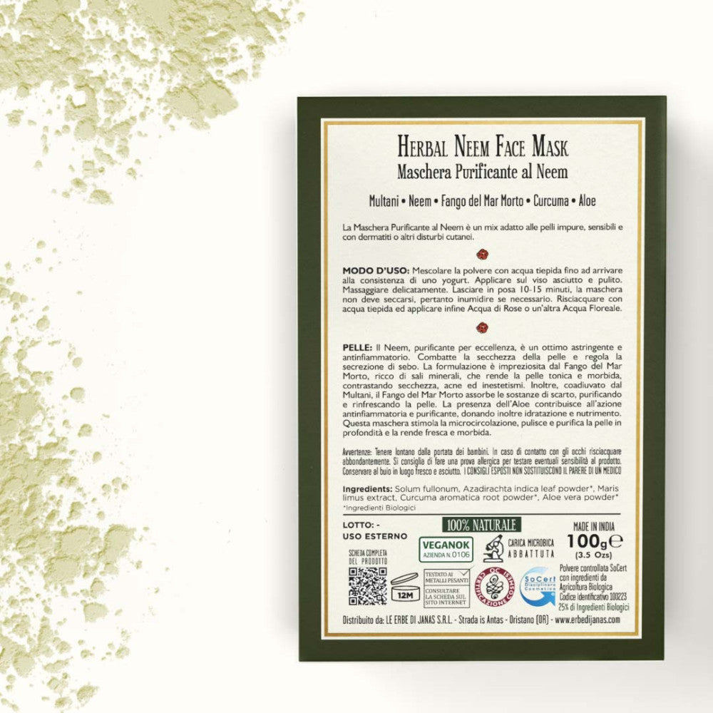 Maschera Purificante Al Neem BIO