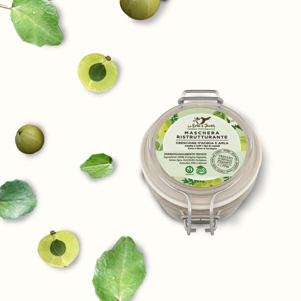Maschera Capelli Ristrutturante Crescione E Amla BIO
