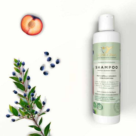 Shampoo Capelli Grassi E Forfora Mirto E Susina Rossa BIO