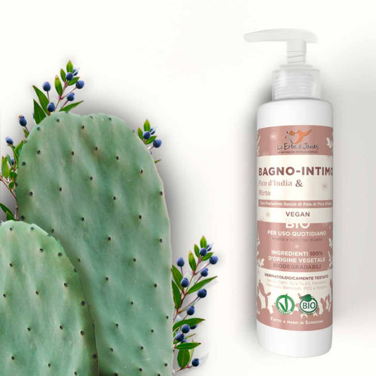 Detergente intimo al fico d'india e mirto bio