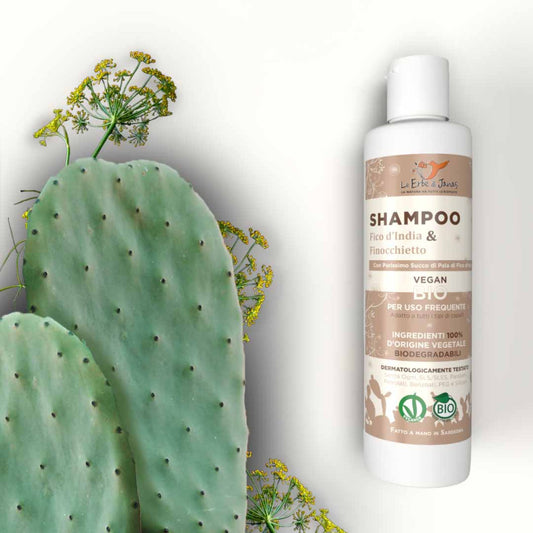 Shampoo fico d'india e finocchietto per uso quotidiano