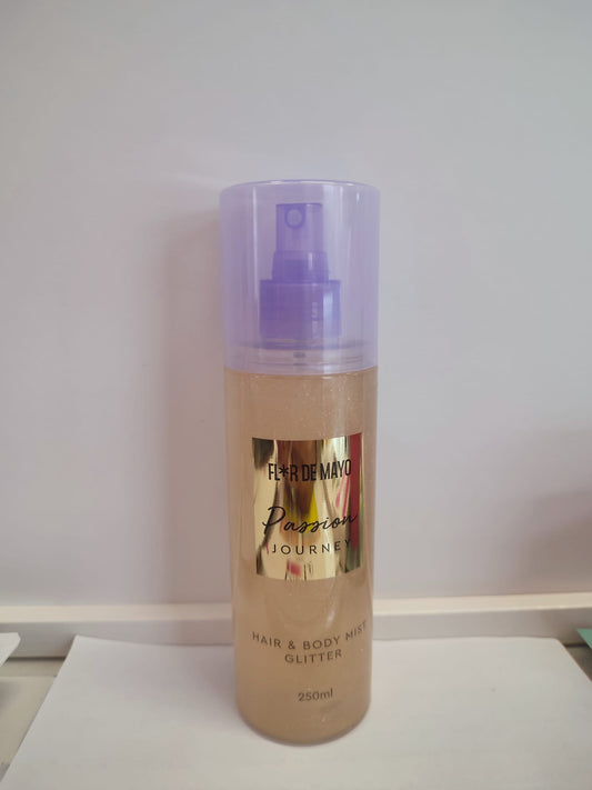 Spray corpo e capelli glitterato