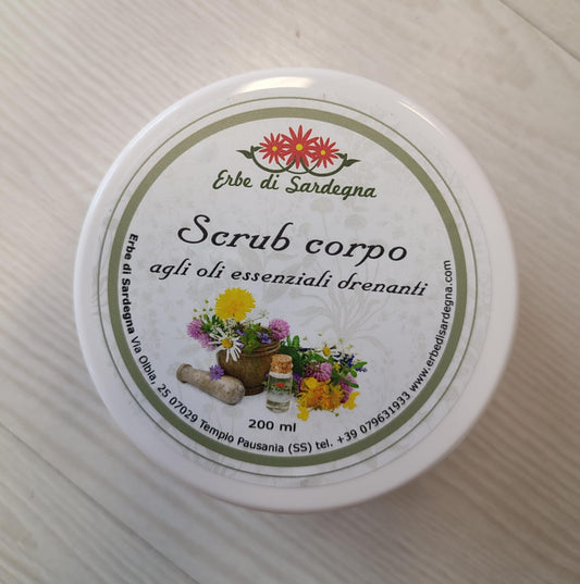 Scrub corpo naturale agli oli drenanti