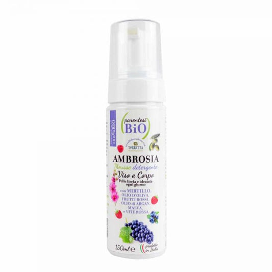 Ambrosia mousse detergente viso-corpo