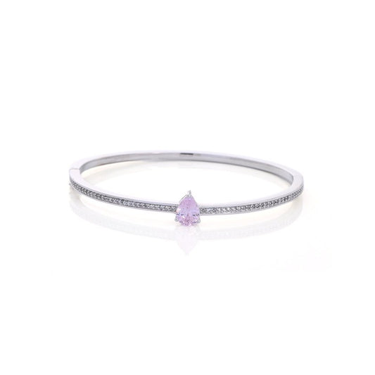 Bracciale tiara argento e rosa