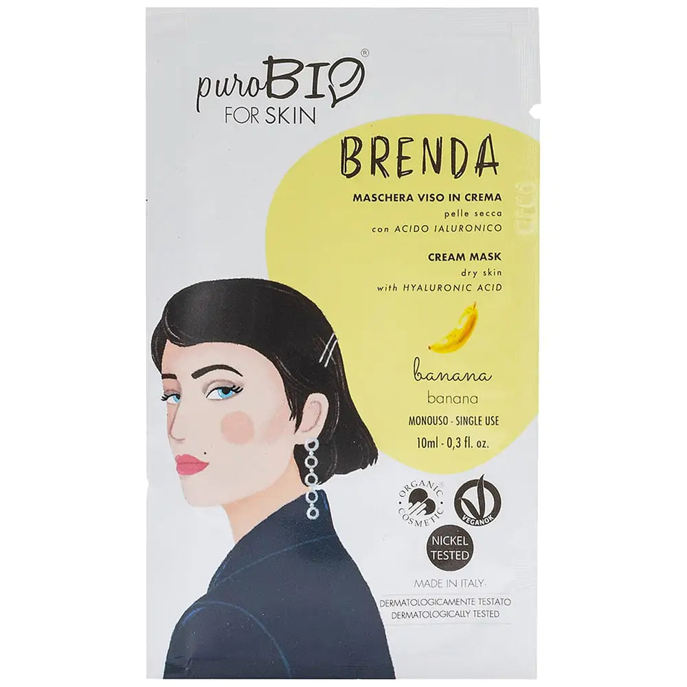 Maschere viso BRENDA in crema, per pelli secche