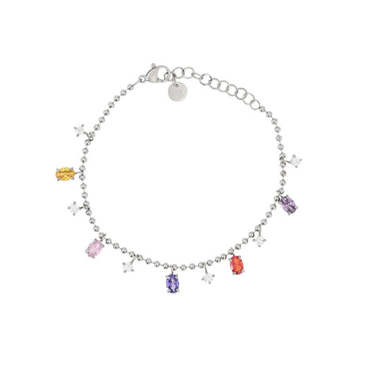 Bracciale con cristalli colorati
